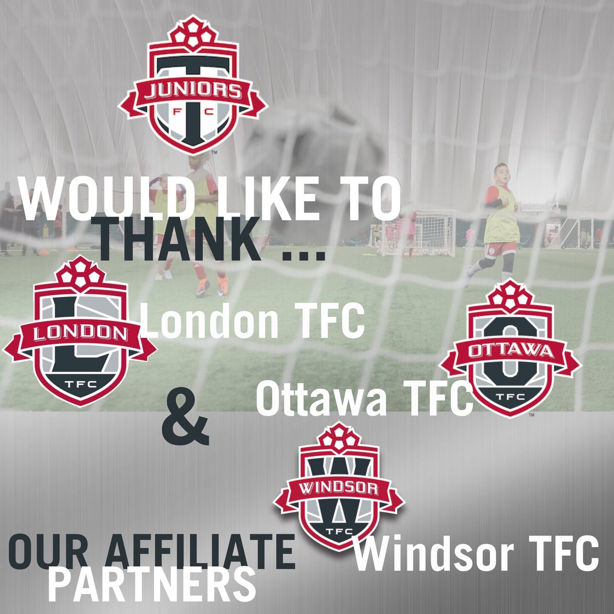 tfcjuniors's tweet photo. Thank you to our affiliate partners for recommending players to our Pre-Academy program. Many of @OttawaTFC @LdnTFC and @windsortfc players have gone onto entering a full pro pathway with @torontofc and we are very excited to see where this opportunity takes them! https://t.co/SH9GfZcPyo