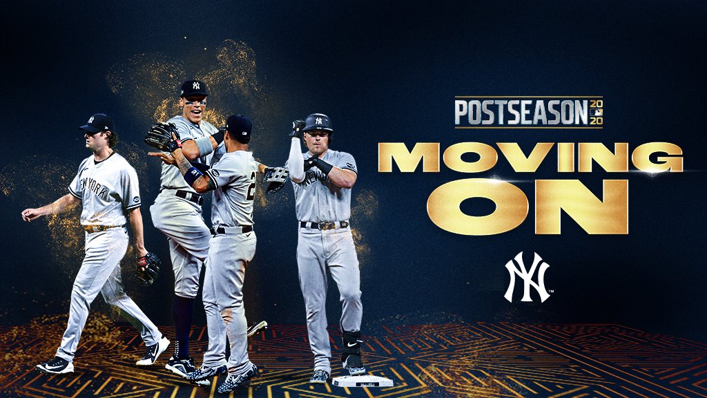 MLB on X: Start spreading the news: The @Yankees are ALDS bound