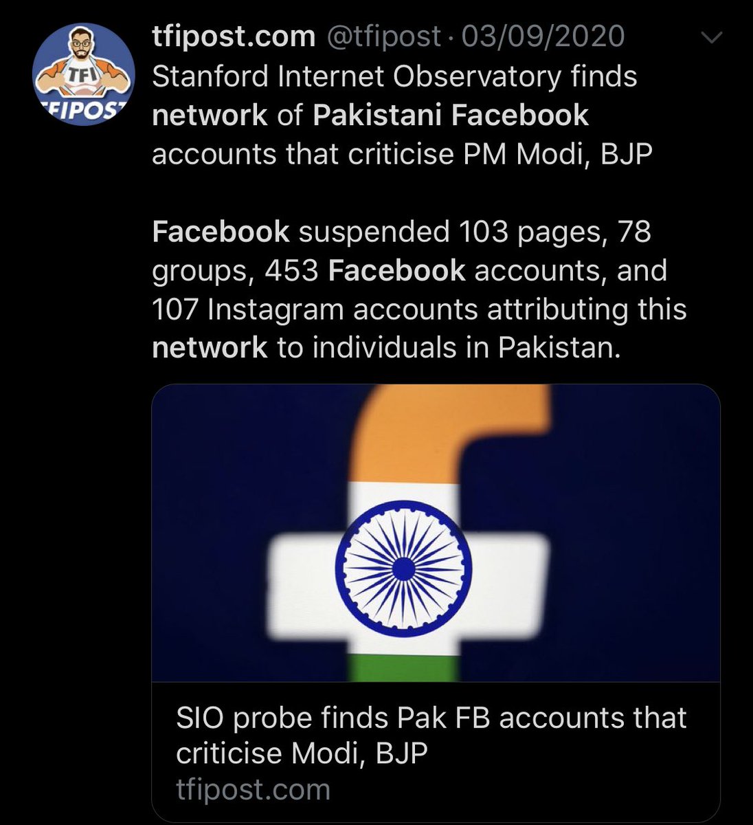 Few months after she joined Facebook announced suspension of 453 Pak Fb accts, 103pgs, 78groups & 107 Insta accts that criticized Modi’s govt, exposed Indian propaganda & reported accts who posted anti-Pakistan/Islam propaganda on Fb/Insta.So much for Pak digital rights../30