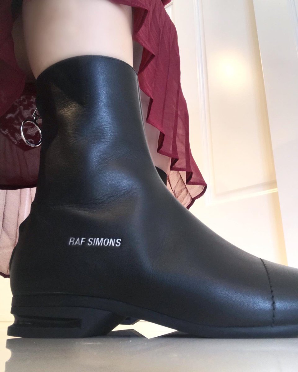 RAF SIMONS ウエスタンブーツ western boots ヒールブーツ-