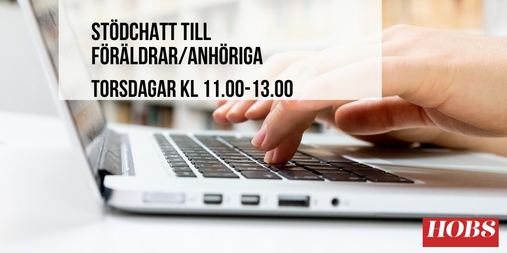 Idag mellan kl 11.00-13.00 är vår stödchatt öppen för dig som är förälder eller anhörig till barn/ungdom som lever med obesitas ❤️ klicka på den röda bubblan på hobs.se 
#stödchatt #ungdom #COVID19 #obesitas #föräldrar #stöd <a href="/socialstyrelsen/">Socialstyrelsen</a>