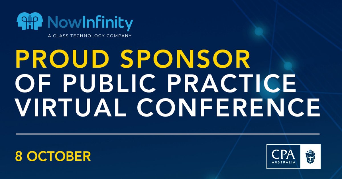 Now_Infinity's tweet photo. One week to go! We’re proud to sponsor the #PublicPracticeConference2020 by @cpaaustralia to help #accountants grow a sustainable firm from industry #leaders. Visit our booth to learn how you can benefit from our award-winning solutions. https://t.co/O3nx49ykOw #accounting https://t.co/irr70dyTm7