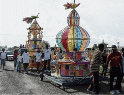 Hindus added some of their poojas and practices as well as their bhajans (hymns) to the celebration. Thus, Hussay became a creolized celebration of Indian heritage but the Muslim origins and purpose are not forgotten even to this day. Hussay also featured many Afro-Jamaicans