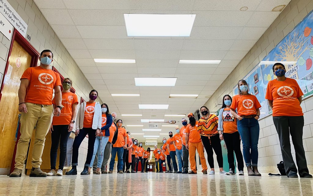 #OrangeShirtDay #EveryChildMatters at DFCHS we wore Orange Shirts to honour Residential School Survivors and in memory of the children who never returned home.#Truth #Resilience #Healing #Hope