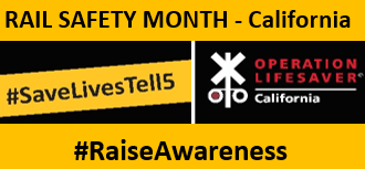 CAOpLifeSaver's tweet photo. #RailSafetyMonth is coming to a close, but #RailSafety messages never close down. Don't stop sharing #RailSafety messages. Tell family & friends to #ObeySigns #ObeySignals #ObeyLaws near train tracks. Ask them to share the message too. #STOPTrackTragedies #SaveLivesTell5 https://t.co/R7El1NrLKc