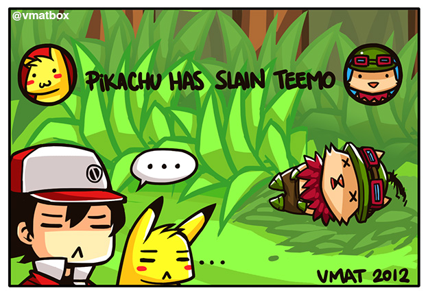 I am super busy lately so take this 2012 lol x pkmn comic I did back then! #ArtofLegends 
