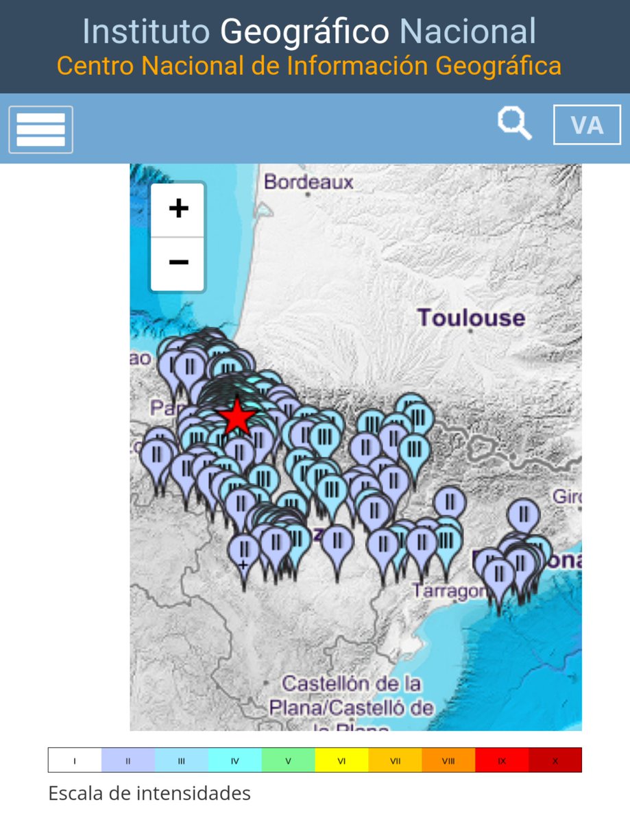 El terremoto en Pamplona se sintió hasta el Barcelona, fijaros en el Mapa.
Lo han corregido con una magnitud de 4.6 y tan solo 1 km de profundidad. #terremoto #Pamplona #terremotopamplona