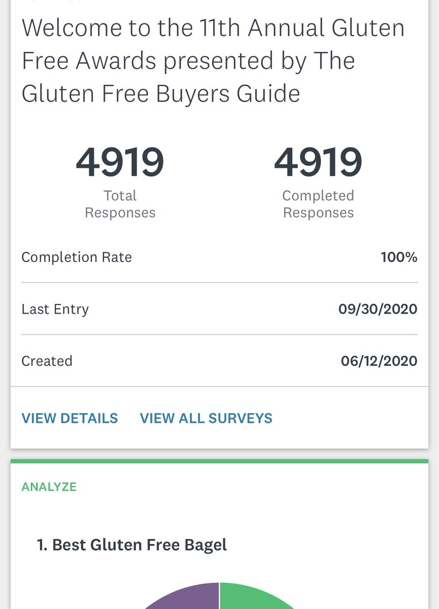 PLEASE SHARE! We are 81 gluten free voters from hitting 5k!  surveymonkey.com/r/2021GlutenFr…
.
.
.
.
.
.

#glutenfree #glutenfreecrackers #glutenfreelife #glutenfreefood #glutenfreeliving #glutenfreebaking #glutenfreelifestyle #glutenfreerecipes #glutenfreediet #glutenfreefollowme