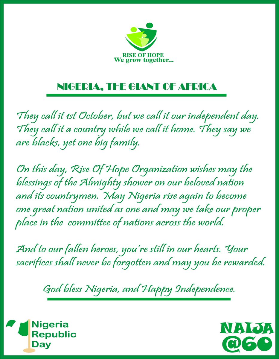 Mahson_DaVincci's tweet photo. HAPPY INDEPENDENCE 🇳🇬✊🏾 https://t.co/tvaQ5zAqCG