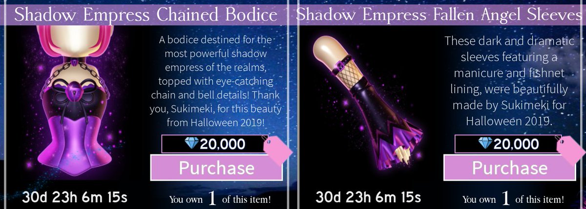 ROYALE HIGH - (Halloween Halo 2018 + Shadow Empress Set + 200K Diamonds) -  Cheap £78.37 - PicClick UK