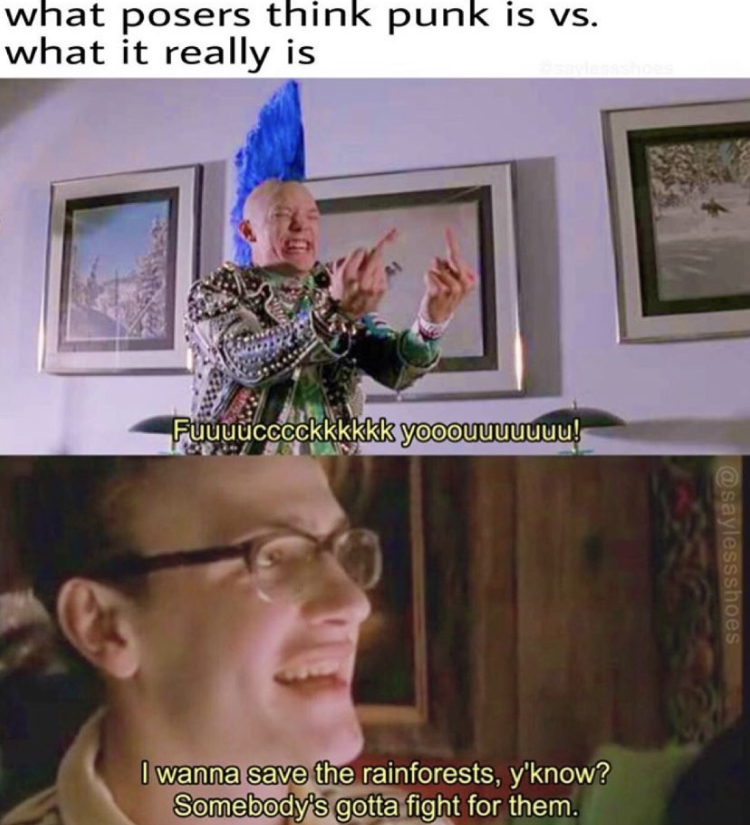 NightChannels's tweet photo. Tag a punk #NIGHTCHANNELS https://t.co/g3reCSlBke
. . .
#punksofig #slcpunk #matthewlillard #cultmovies #tapehead #tapecollector #vhscu #vhsforever #vhsofig #bekindrewind #moviebuff #90smovies #punkmemes #savethetrees #ecopunks #2020mood #moviequotes #vhsaddict #musichead #90s https://t.co/LhPbyyzLLW