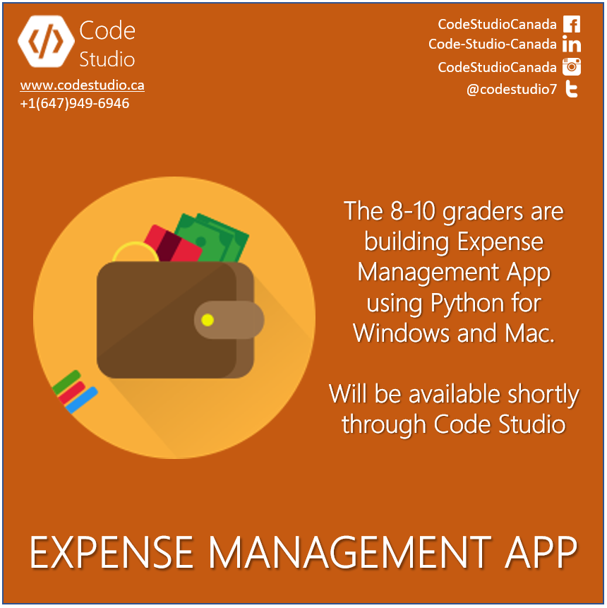codestudio7's tweet photo. Learning personal finance management along while building python apps. What better way to learn and grow!!!

visit https://t.co/0QPkv5wiGV to learn more or register your child https://t.co/2LBCftG2iy