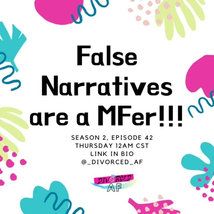You already know, IT’S DIVORCED AF eve!
New episode tomorrow, 12AM CST. LINK IN BIO. 

Catch up if you haven’t listened! We’re on all types of platforms...including <a href="/amazonmusic/">Amazon Music</a> ‼️

Follow! Rate! Subscribe! Share! Listen!!!
Eff with us the long way! #Div… instagr.am/p/CFx5gdXA-Hi/