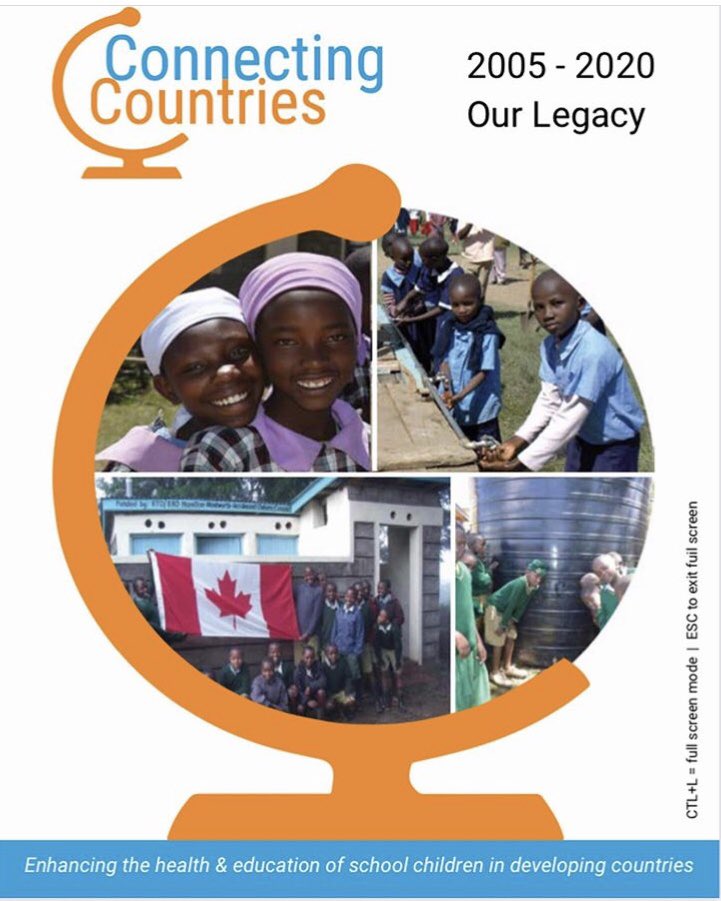 After 15 yrs Connecting Countries is retiring. Each of our 9 Kenyan schools will sustain their latrines, tanks &amp; handwash stations. Future WaSH projects will happen through an assoc’n with Rotary Club International. Thx to our volunteers &amp; supporters- we are forever grateful! ❤️