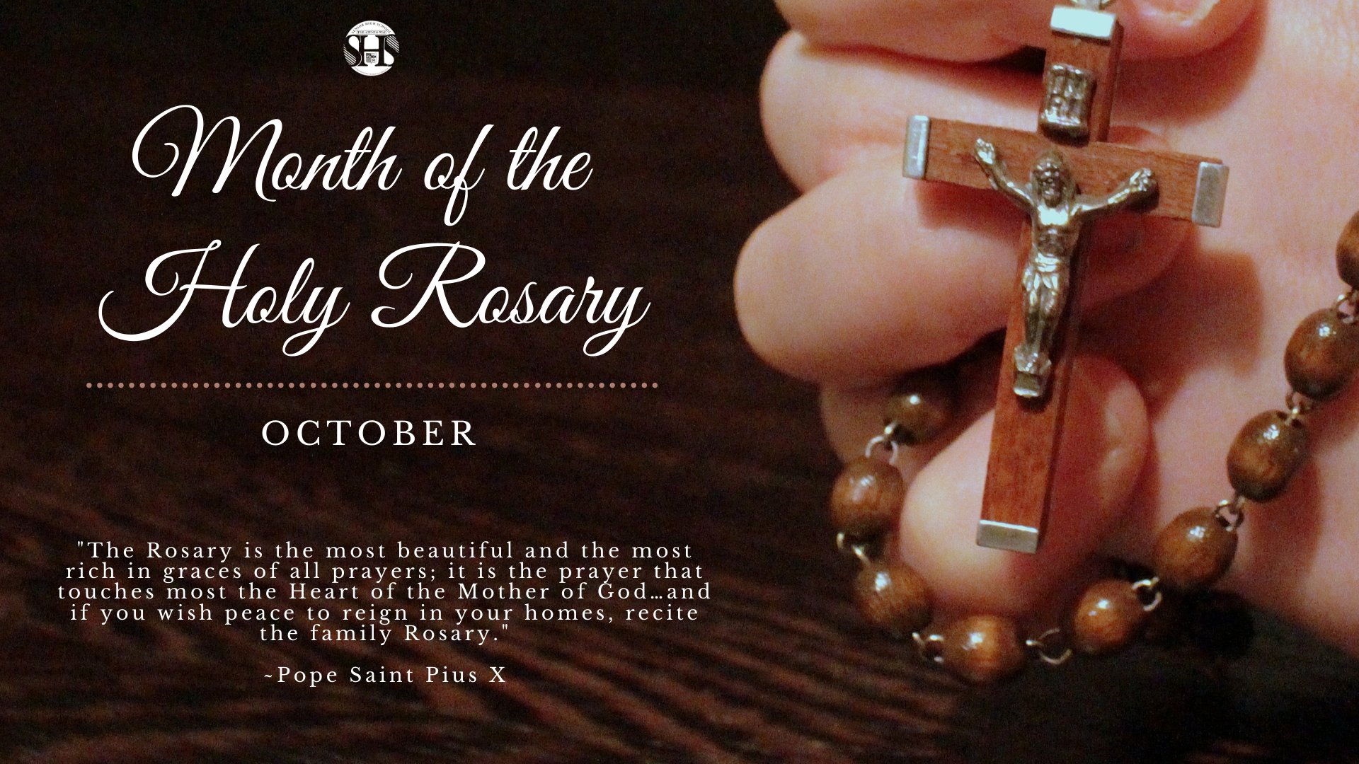 Addu senior high school on twitter october month of the holy rosary
