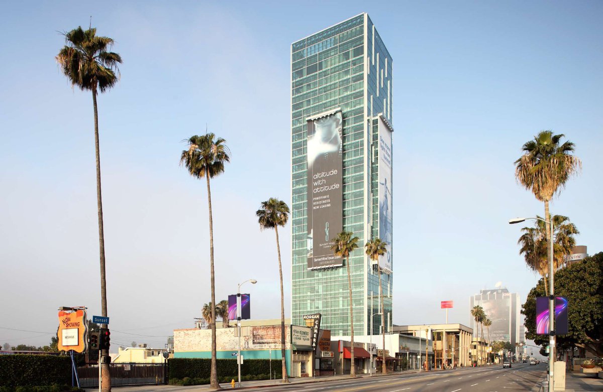 Our rendering of the future but shouldn't Sunset Blvd. in LA have <a href="/Metrograf/">Metrograf</a> digital #LEDBanners installed by now?