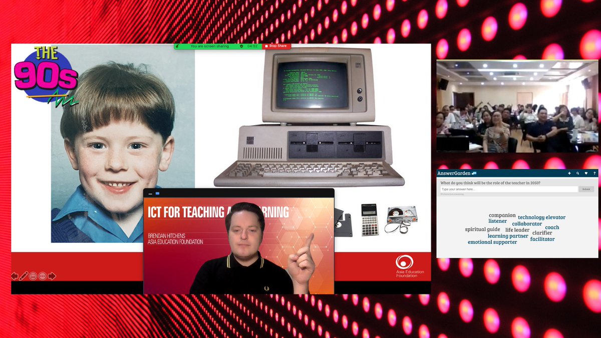 brendanedu's tweet photo. As part of a PD session on #ICT, I asked #Educators to predict the role of a #Teacher in 2050. Responses included life leader, emotional supporter, learning partner, listener & companion. Proving at the centre of #Education is relationships. More: https://t.co/OkW6xbodfI #AEFchat https://t.co/Qx6Wb0mjRp