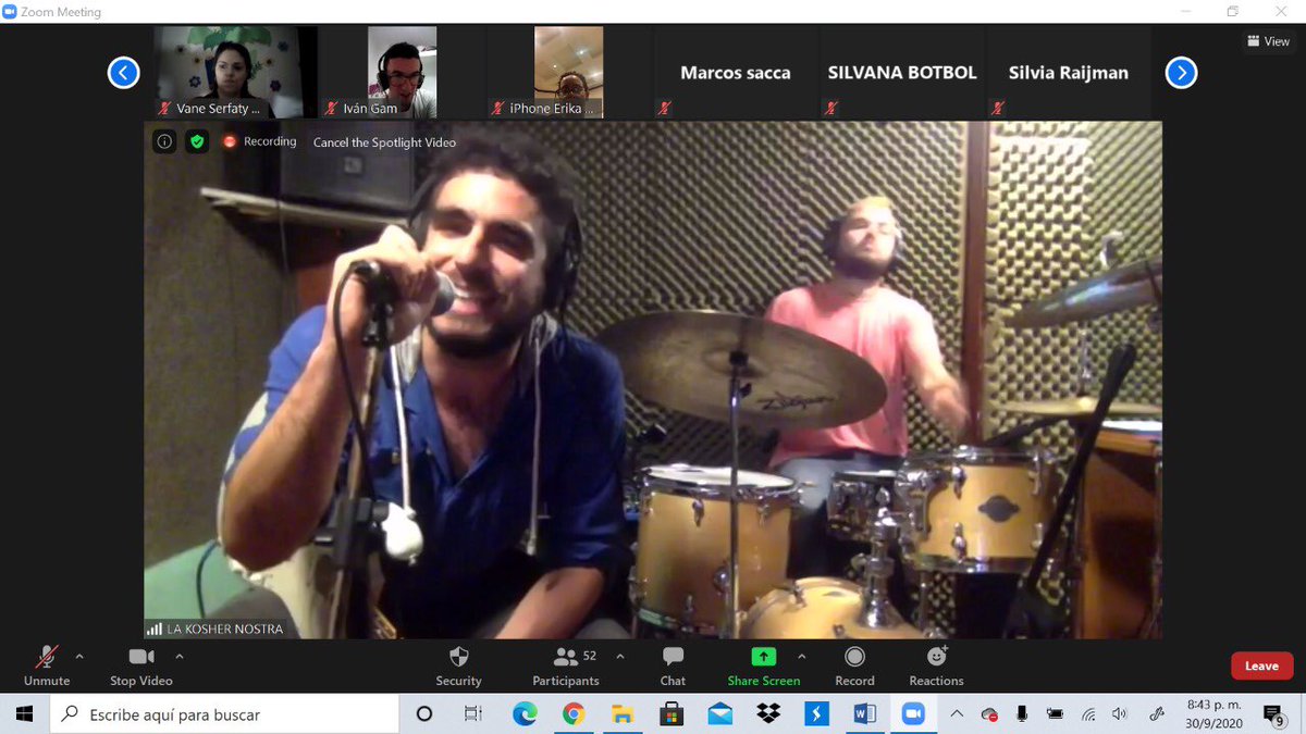 Hermosa actividad junto a Costa Rica, Perú, Venezuela y Paraguay. 
“Sucot sin fronteras” música, juegos y un gran final con la banda La Kosher Nostra. Gracias Dani Len por acompañarnos en la conducción de este evento.