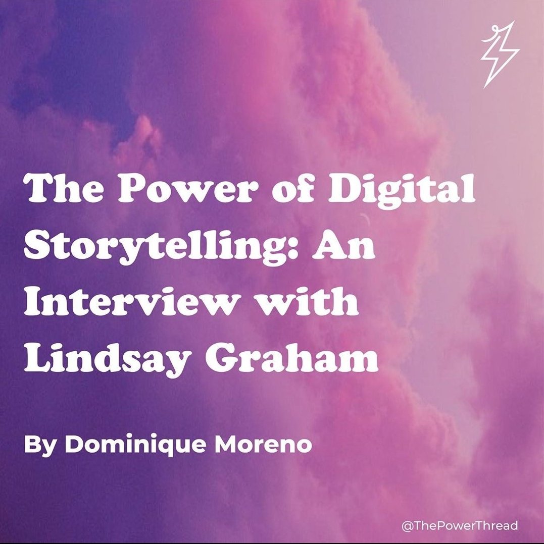 thepowerthread's tweet image. Lindsay Graham is a shape-shifting, creative strategist and a former writer and producer at @WarnerMedia. Her goal is to engage, inspire &amp;amp; connect creative entrepreneurs through digital storytelling. Swipe to learn more about Lindsay and her story! ⚡
Interview by @DMoreno___