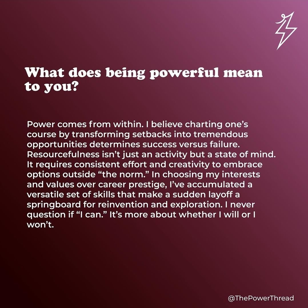 thepowerthread's tweet image. Lindsay Graham is a shape-shifting, creative strategist and a former writer and producer at @WarnerMedia. Her goal is to engage, inspire &amp;amp; connect creative entrepreneurs through digital storytelling. Swipe to learn more about Lindsay and her story! ⚡
Interview by @DMoreno___