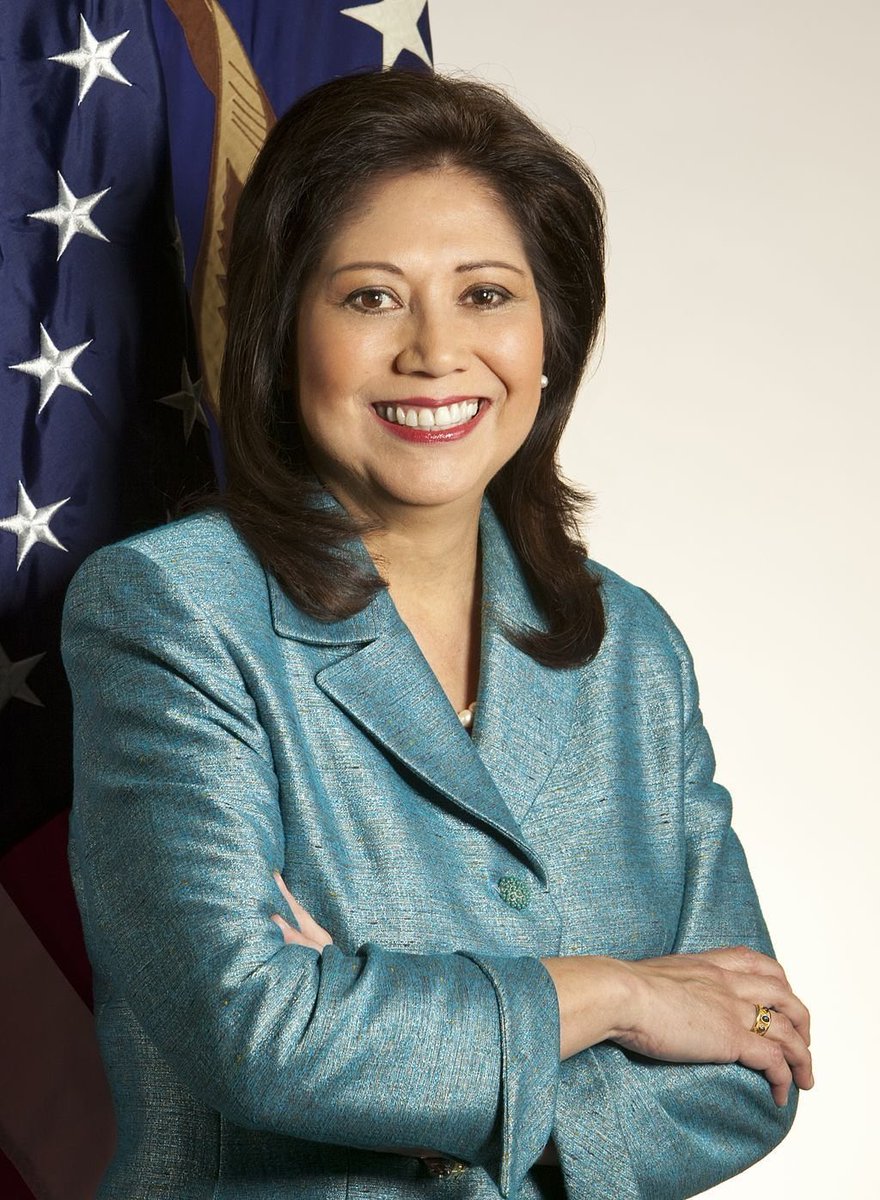 Day 15: 9/30Today's  #HispanicHeritageMonth feature goes to the 1st Latina to serve in the United States Cabinet, Secretary of Labor Hilda Solis. Secretary Solis was a champion for workers during her tenure & has continued her advocacy & service as a LA County Supervisor since.