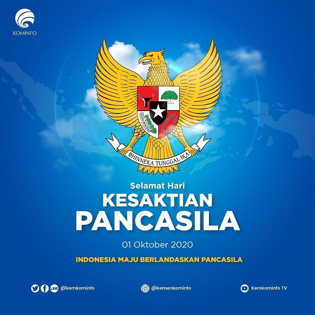 #Repost <a href="/kemenkominfo/">Bhinneka Tunggal Ika</a>
• • • • • •
Pancasila sebagai Ideologi dan pedoman dalam tatanan bernegara dan berbangsa, harus senantiasa menjadi penyemangat bangsa Indonesia dalam melawan Pandemi Covid-19.