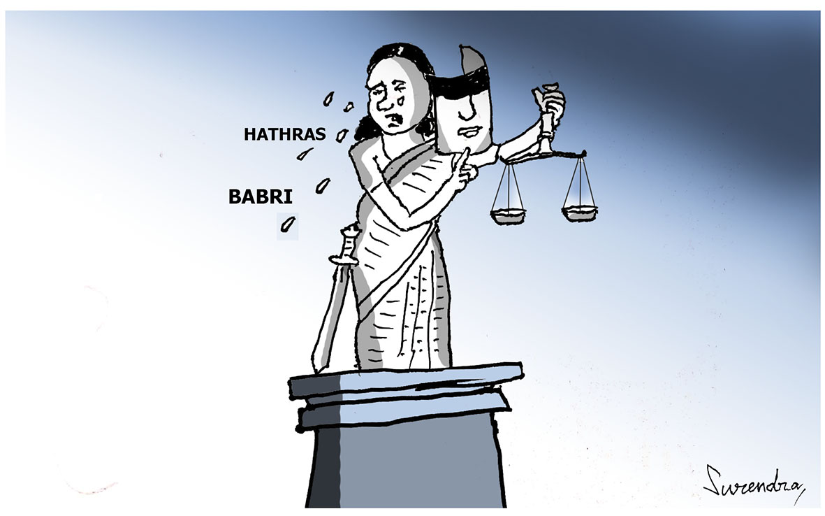 #BabriVerdict @the_hindu cartoon 01 Oct'20