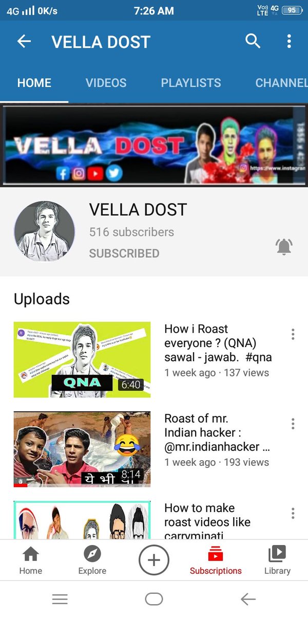 VellaDost's tweet photo. @NeuzBoy  @NeonMan_01  my channel is back https://t.co/da8TilWsEr