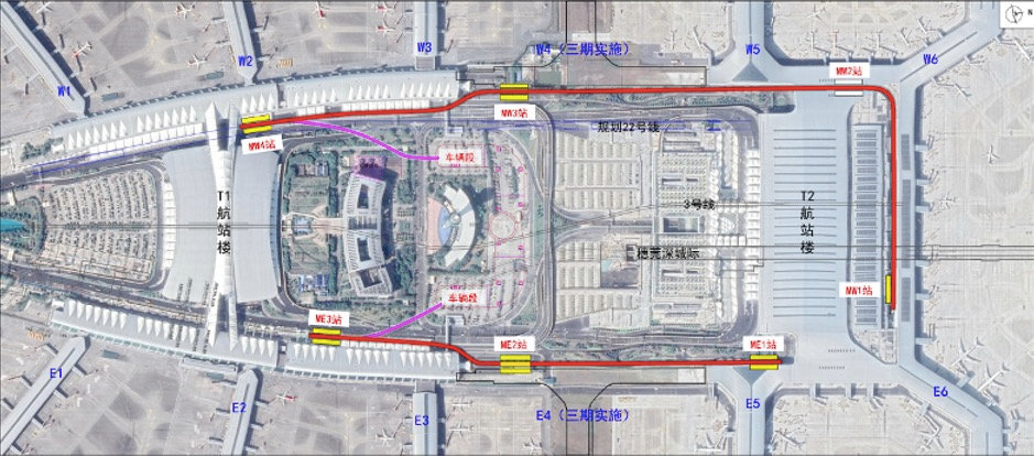 Once connected, 5 out of 6 east concourses will become a combined international zone, while the west concourses and East 1 concourse will serve domestic flights. Each side will have their own APM systems.