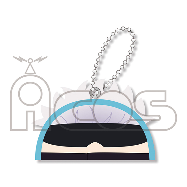 呪術廻戦グッズ情報 ムービックで予約開始 呪術廻戦 ふかふかキーホルダー T Co Fwtlb9viik 半円型のフォルム デフォルメのイラスト かまぼこ