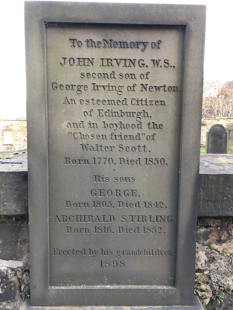 6. The graves of Irving’s parents and some of his siblings at Canongate Kirkyard! They’re right near the front, on the path going right from the front of the church, across from Rizzio’s grave.