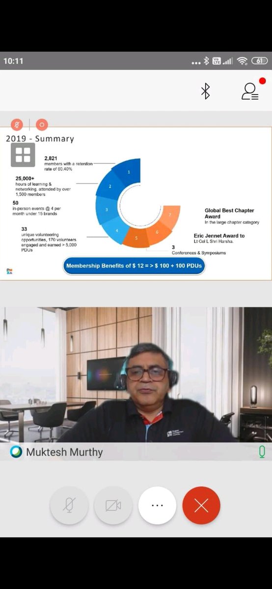 PMIBangalore's tweet photo. Dear Members,

The annual members meeting (AMM) held on Saturday 26-Sep had a good attendance with 150+ members.

In case you need a copy of the annual financial report for the year ending 31-March-2020, download  here https://t.co/Uyjs8U1sEe

Regards,
Secretary

#AMM2020 #pmiblr https://t.co/ax1MKdcdXM