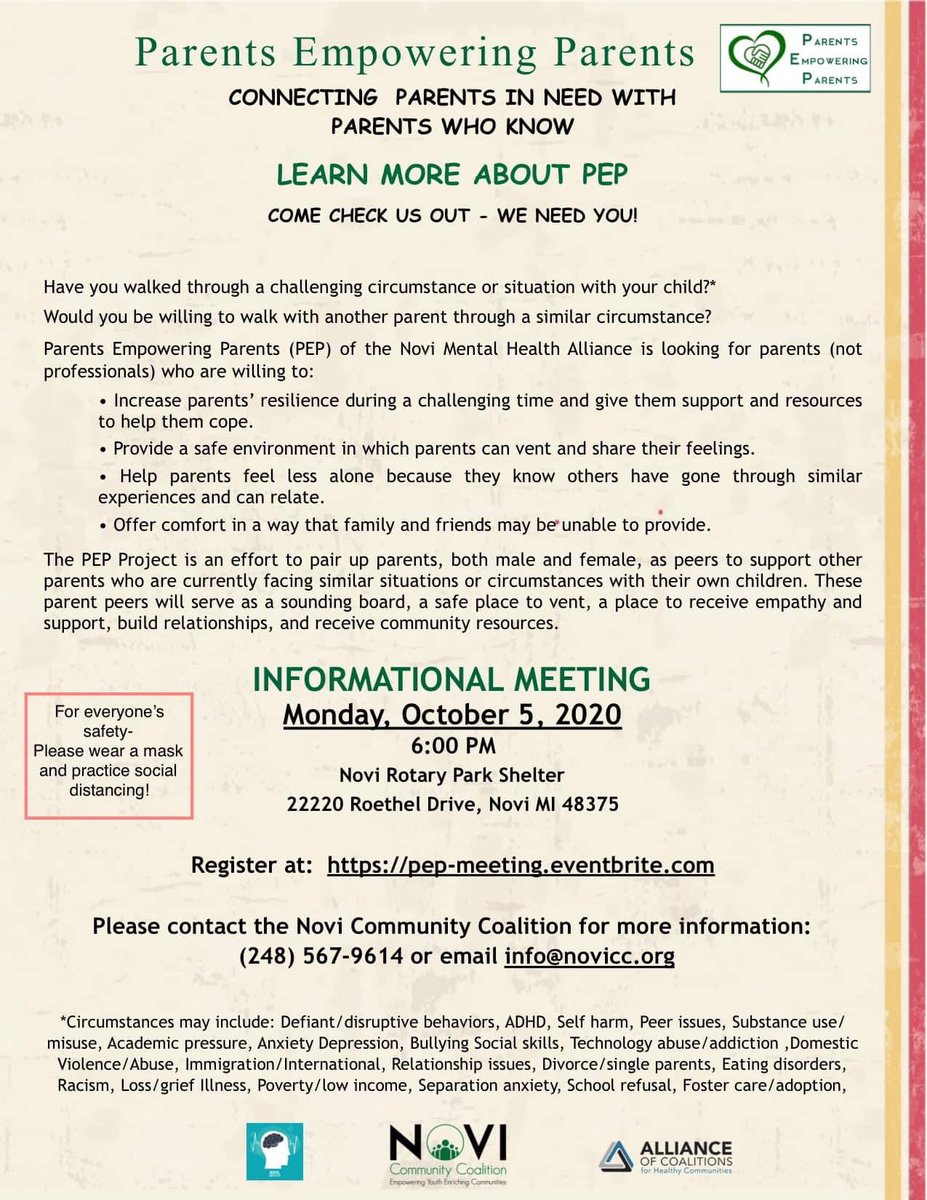 Novi Mental Health Alliance tweet media