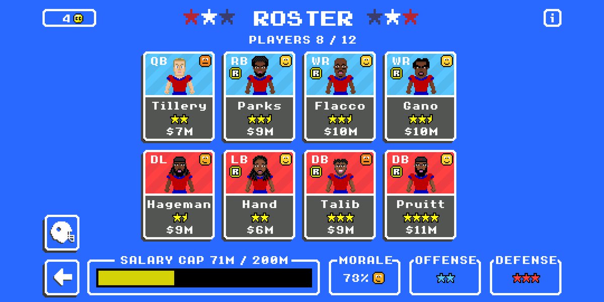 GoBlueRetro's tweet image. Introducing your Inaugural IFRB Samoa Island Warriors. #ReadyForBattle #RetroBowl #IFRB