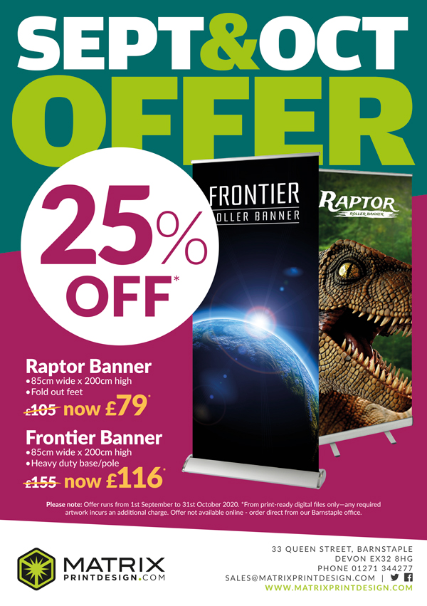 matrixpduk's tweet image. Hurry offers end 31st October! Get 25% off Roller Banners and 20% off Seasonal Products!
Take a look at the seasonal product price list here...
matrixprintdesign.com/wp-content/upl…
#devonprinters #christmas #2021 #rollerbanners #advertising