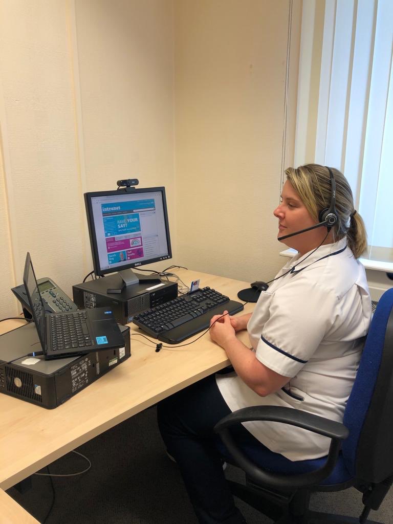 MidYorksTherapy's tweet photo. Our Neuro Physio &amp; OT virtual assessments are now up and running. Here are @PigdonRachel &amp; Lauren Drake carrying out virtual consultations @MYTherapyNeuro #virtual #neurorehab #physiotherapy #OccupationalTherapy #videoassessment https://t.co/yJSlCILvt6