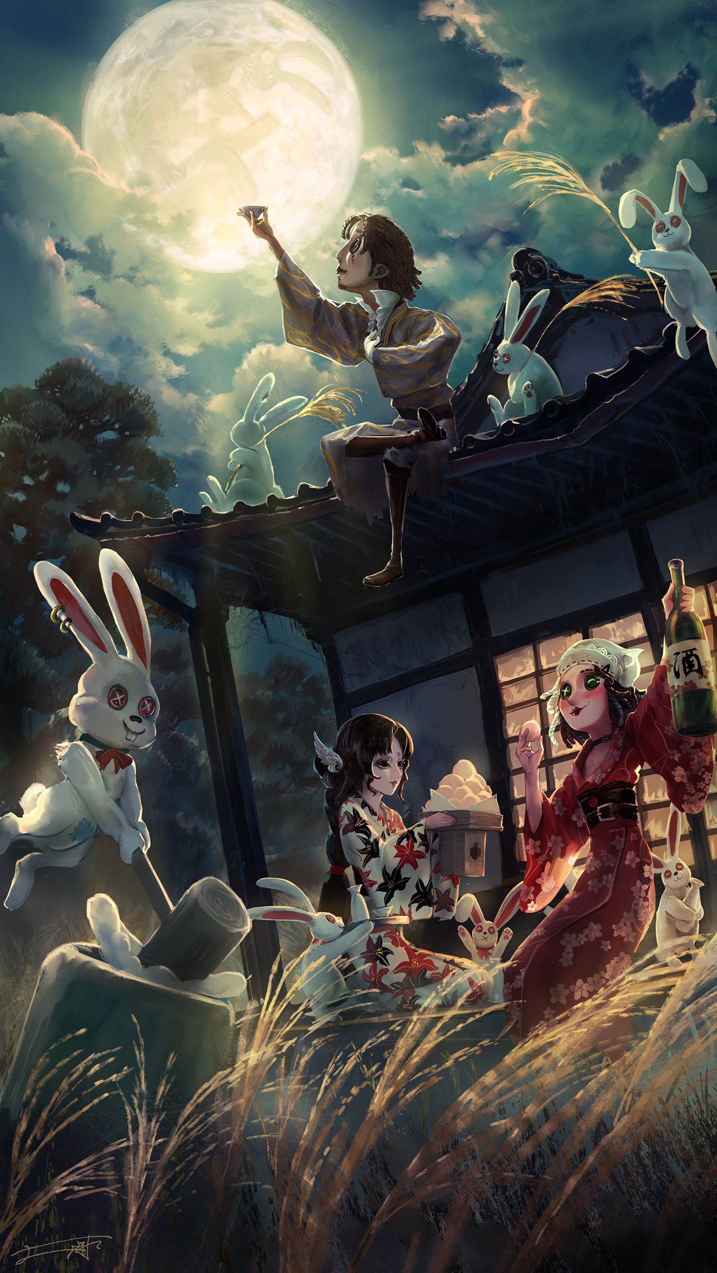 公式 Identityv 第五人格 中秋節の特別な壁紙をお見せしちゃうなの 皆様 素敵な中秋をお過ごしください なの Identityv 第五人格