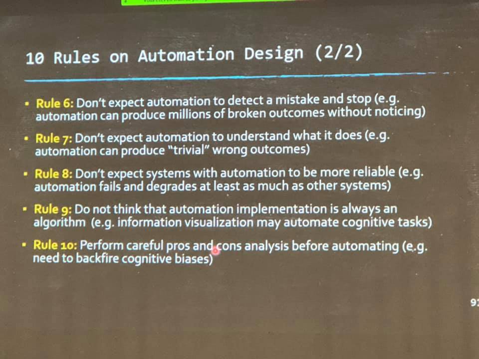 Albrecht Schmidt (@albrechtschmidt) on Twitter photo <a href="/PhilPalanque/">Philippe Palanque</a> suggesting 10 objectives and rules in automation - an HCI perspective #avi2020 #keynote
<a href="/AVIconf2020/">AVIconference2020</a> <a href="/PhilPalanque/">Philippe Palanque</a> suggesting 10 objectives and rules in automation - an HCI perspective #avi2020 #keynote
<a href="/AVIconf2020/">AVIconference2020</a>