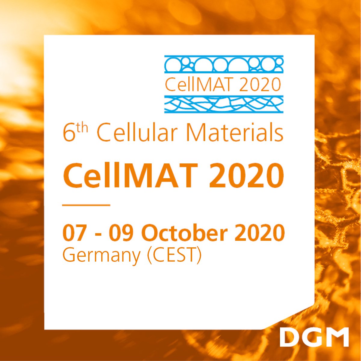 DGM_eV's tweet image. This year&apos;s #CELLMAT is less than a week away!
Have in mind that poster submissions are still possible.

&amp;gt;&amp;gt; bit.ly/3cKuDVf

#DGM