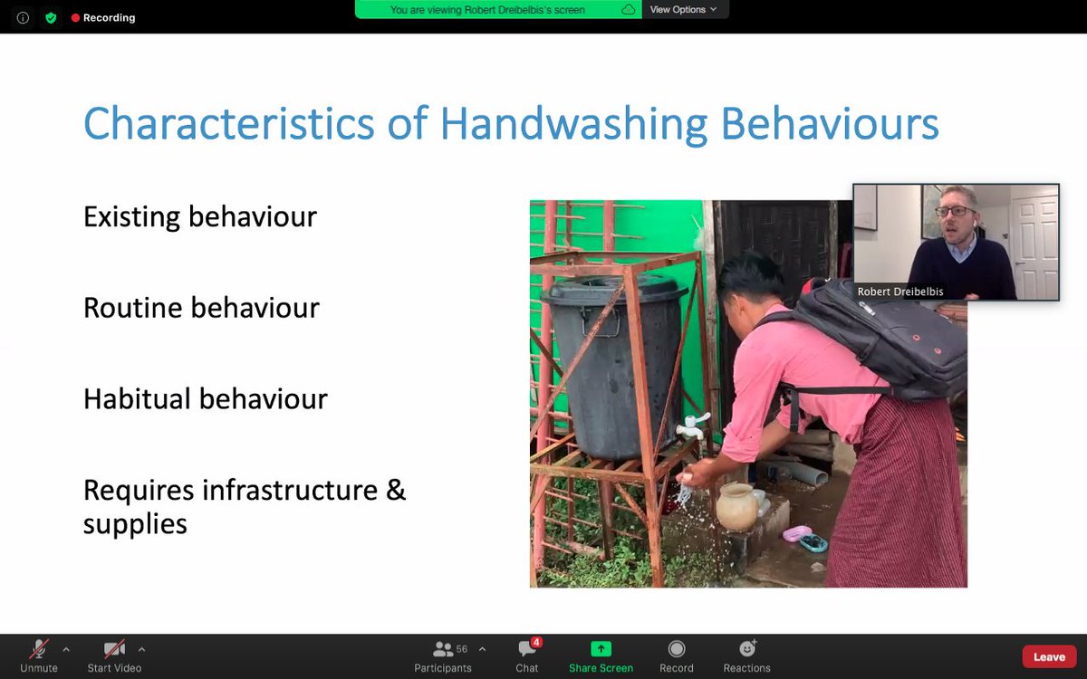 Great presentation earlier! Thanks to everyone who attended  #ADBWaterWatch. Here are a few of the many interesting sound bites."Our hygiene behaviors are very dynamic and related to the context we’re in and the messaging we’re exposed," says  @rdreibelbis_UK.