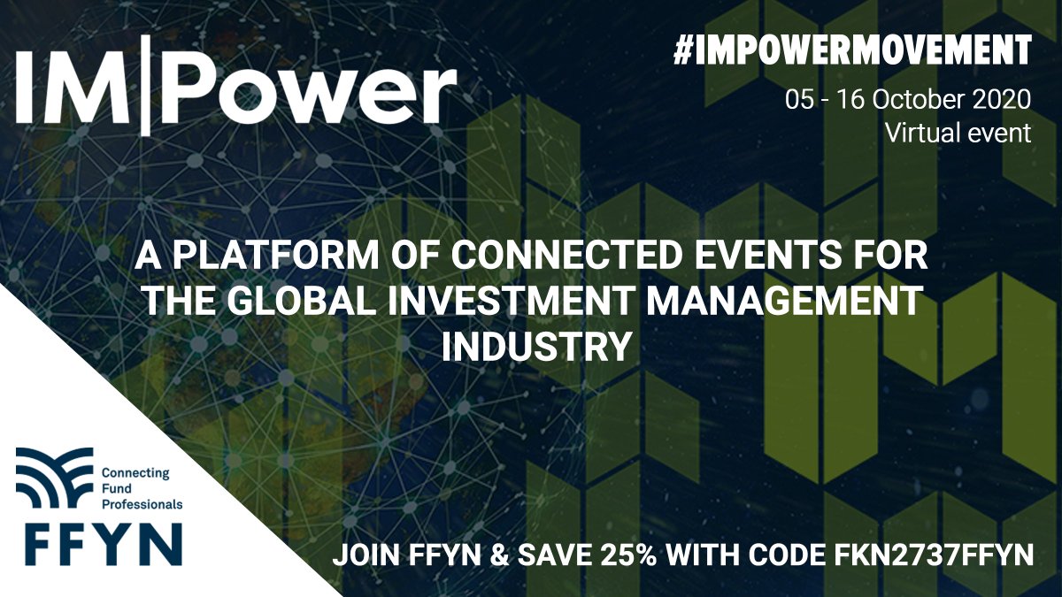 🚨 <a href="/FFYN_CO/">FFYN - Connecting Fund Professionals</a> is attending the <a href="/IMPowerplatform/">IMpower Incorporating FundForum</a> digital event next week. Our CEO, <a href="/richard_jones21/">Jones Richard</a>, and our General Manager, @brigittegignoux, will be on stage on Oct. 9th at 17:40 CET. #IMPOWERMOVEMENT

Register to FF with our personal discount code (-25%): bit.ly/FFYN-sponsor