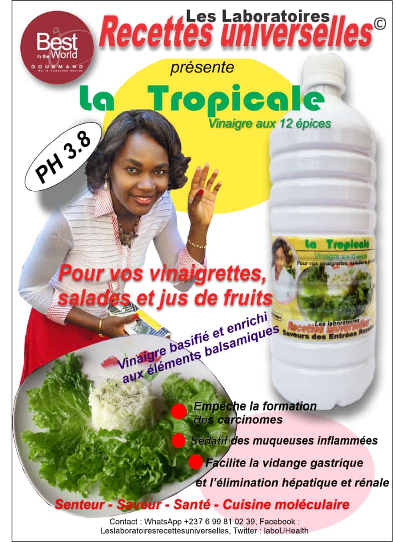 RecettesUHealth's tweet image. "La Tropicale" vinaigre basifié des Laboratoires Biopharmaceutiques Recettes Universelles. C’est la marque tropicale qu'il vous faut ! 

"La Tropicale", la première marque déposée de vinaigre adapté à l'ADN des tropicaux.

#LesLaboratoiresRecettesUniverselles