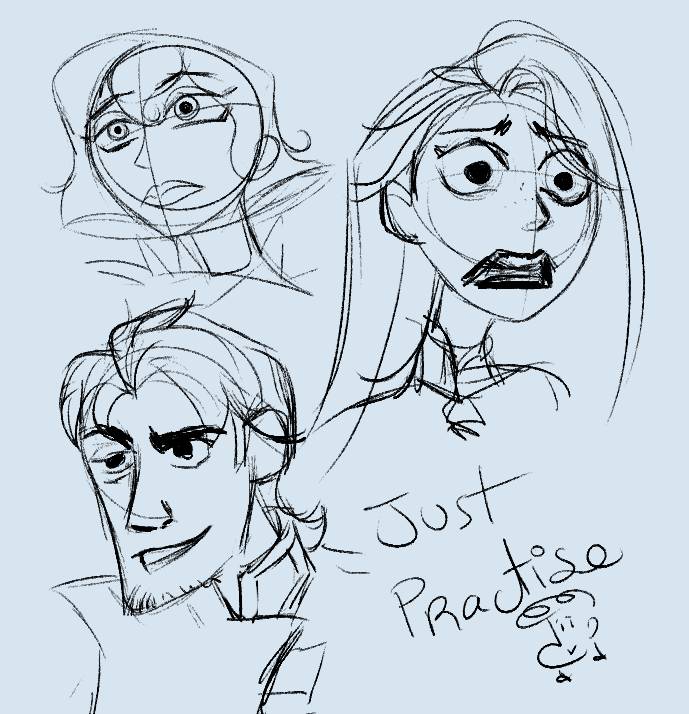 trying to draw in Tangled the series style 💦💦
so here's a Cassandra, Rapunzel and Eugene!
