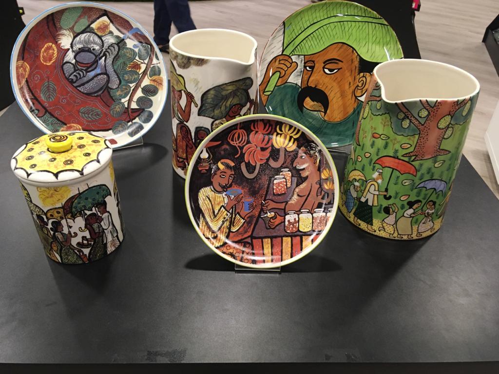 gratiaentrust's tweet photo. Pottery with the beautiful and inspiring art of #SybilWettasinghe, whose unique stories touched the lives of many children growing up, both in Sri Lanka and around the world ☔️🌱🐒 https://t.co/Vhr23Ue1Af