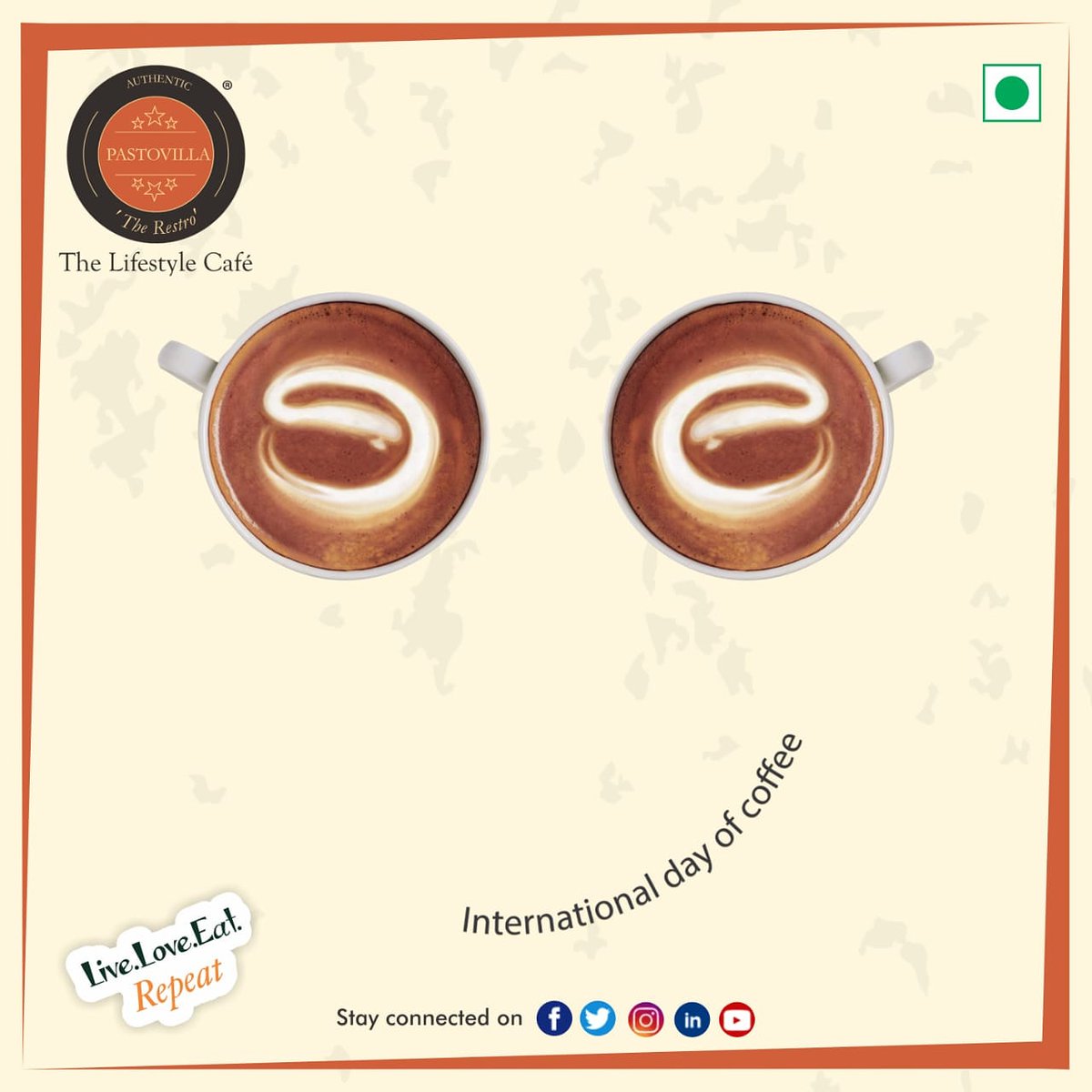 Pastovilla_'s tweet photo. It’s amazing how the world begins to change through the eyes of a cup of coffee....☕☕☕

Happy international day of coffee 😍☕

#coffee 
#coffeeday 
#pastovilla
#ilovepastovilla
#internationalcoffeeday 
 @foodie_incarnate @purefoodiee @mumbaifoodie @foodiengine https://t.co/dS2ZcUQ0N2