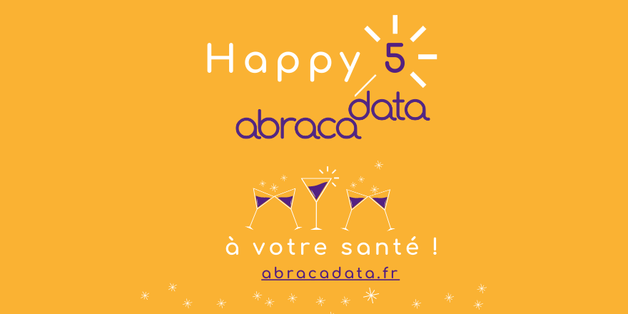 AbracaData79's tweet photo. 🌟 5 ans depuis la naissance d’Abraca Data, imaginée par les fées de @3008lAgence 
🌞 1 objectif : révéler la richesse de vos données digitales 

🤩 Merci à tous nos clients et partenaires 
Au plaisir de vous servir :) 

#anniversaire #abracadata 
#performance #digital #analytics https://t.co/wn8vAROADR