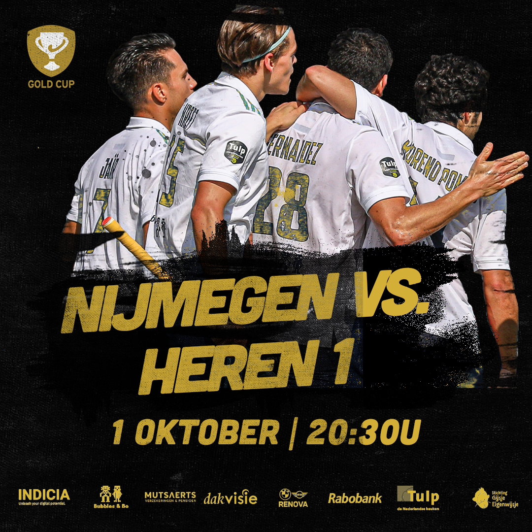 𝗠𝗔𝗧𝗖𝗛𝗗𝗔𝗬!🏆🏑

Vanavond om 20:30u speelt Heren 1 in de tweede ronde van de Goldcup een uitwedstrijd tegen Nijmegen Heren 1. 

Helaas kunnen er door de aangescherpte COVID-19 maatregelen 𝗚𝗘𝗘𝗡 toeschouwers aanwezig zijn bij deze wedstrijd.

#TilburgLions🦁