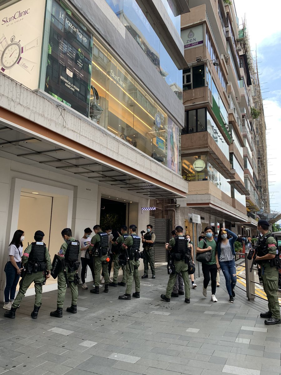 Totally normal to go out shopping in Hong Kong and feel like you're stepping into the occupied territories