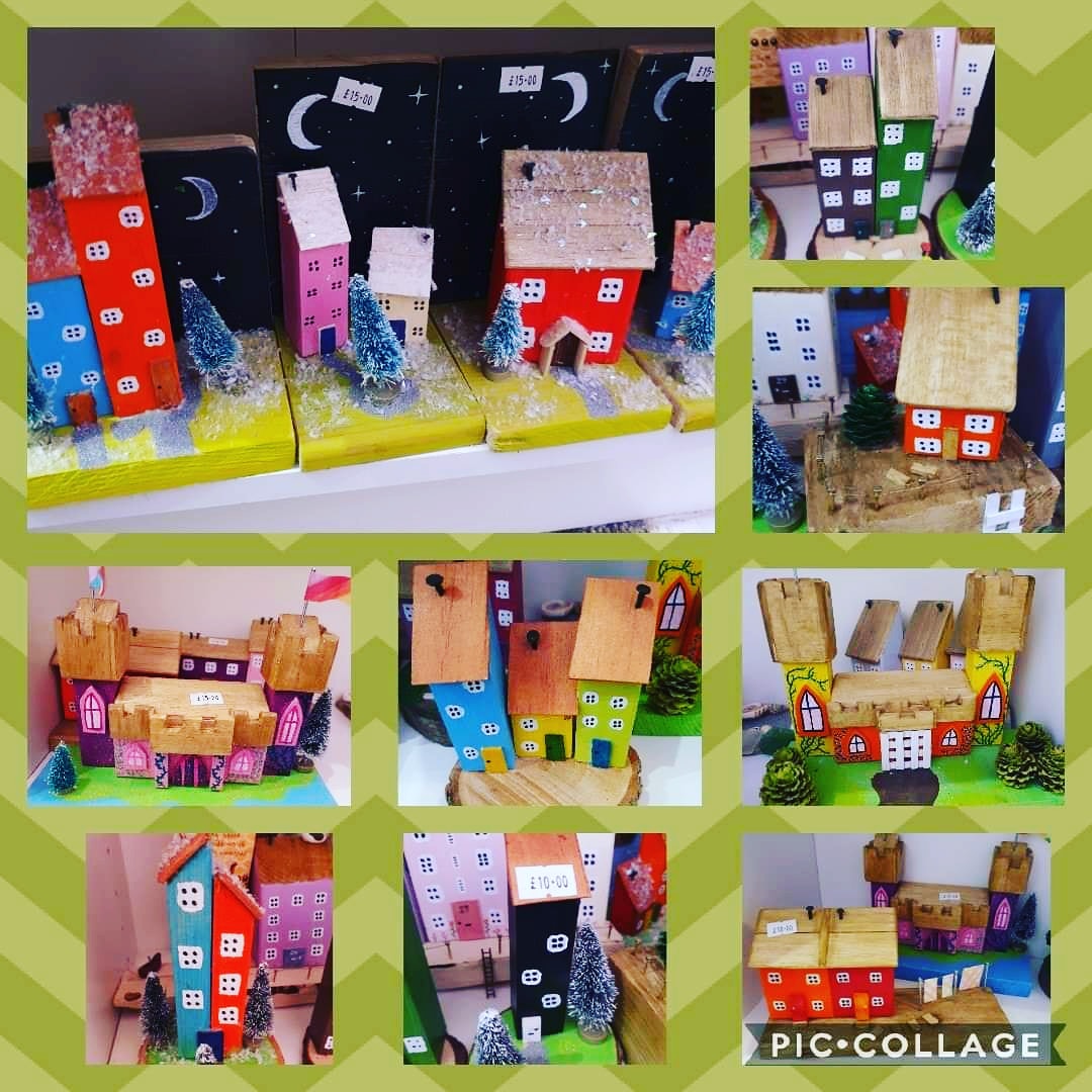 These cute wee houses are fab for creating your own Christmas Village or just an awesome talking point 😀 #handmade #no26 #handmadewithlove
