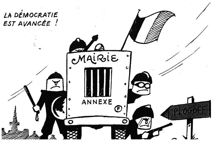 19/ L’enquête publique est confiée aux mairies-annexes tenues par les commissaires enquêteurs dans des camionnettes sous la protection des gendarmes-mobiles mais elle tourne au fiasco.